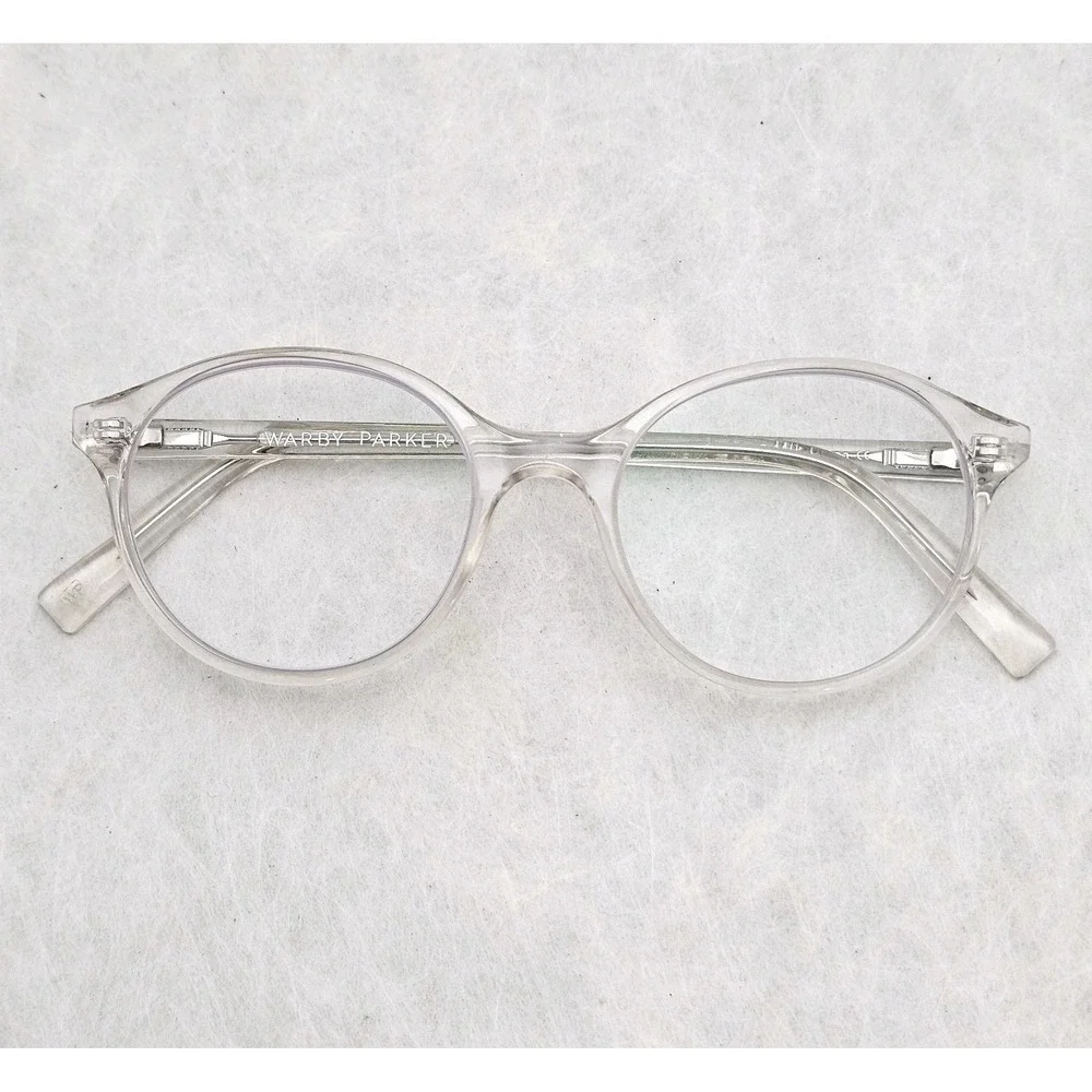 EUC‎ Warby Parker Farris 500 Clear Crystal Eyeglasses Frame 50-18-140 Eyewear